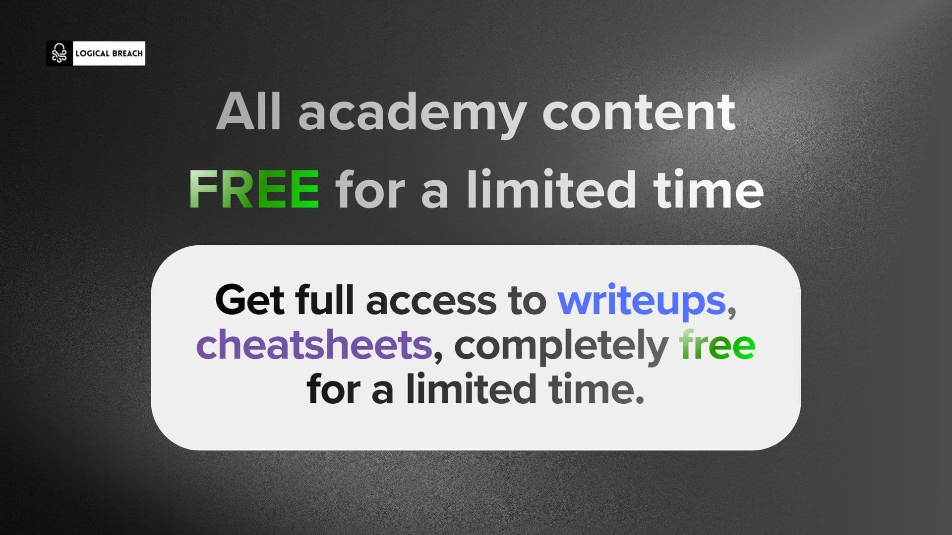 Submit quality writeups, cheatsheets or tools and get PRO access for FREE